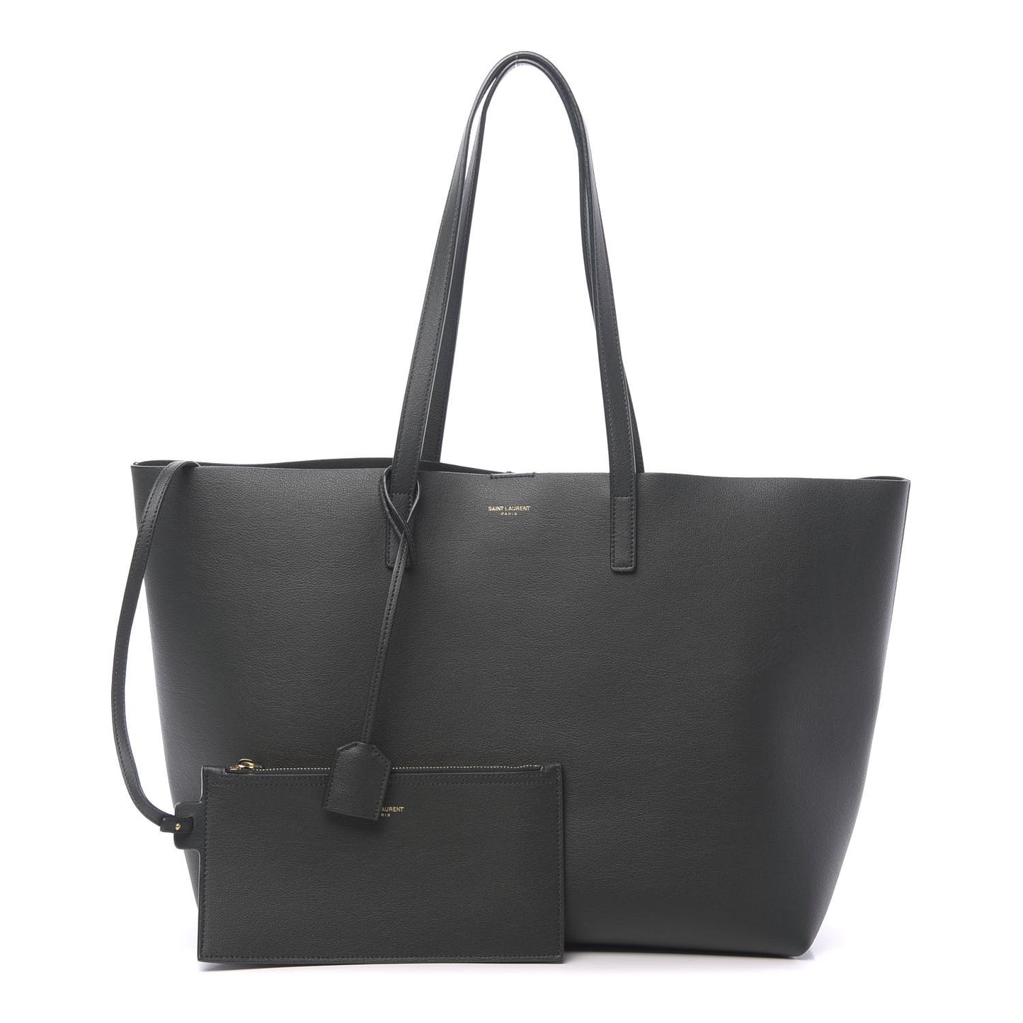 Calfskin Large Shopping Tote Dark Green