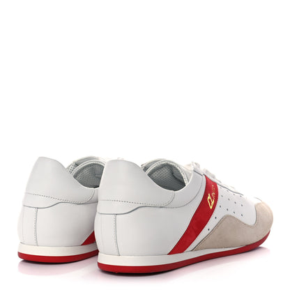 Christian Louboutin Calfskin Suede My K Low Donna Flat Sneakers 40 Bianco 4 of 10