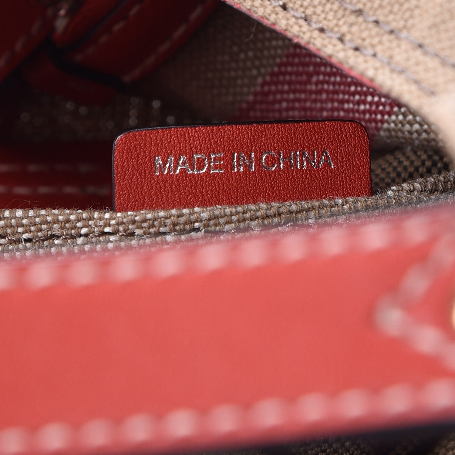 Burberry Canvas Mega Check Medium Maidstone Red 7 of 11