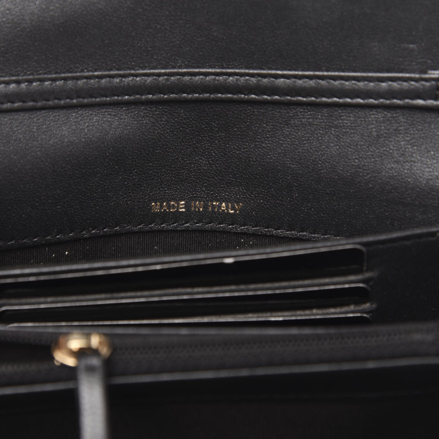 Lambskin Quilted Pearl Clutch With Chain Black