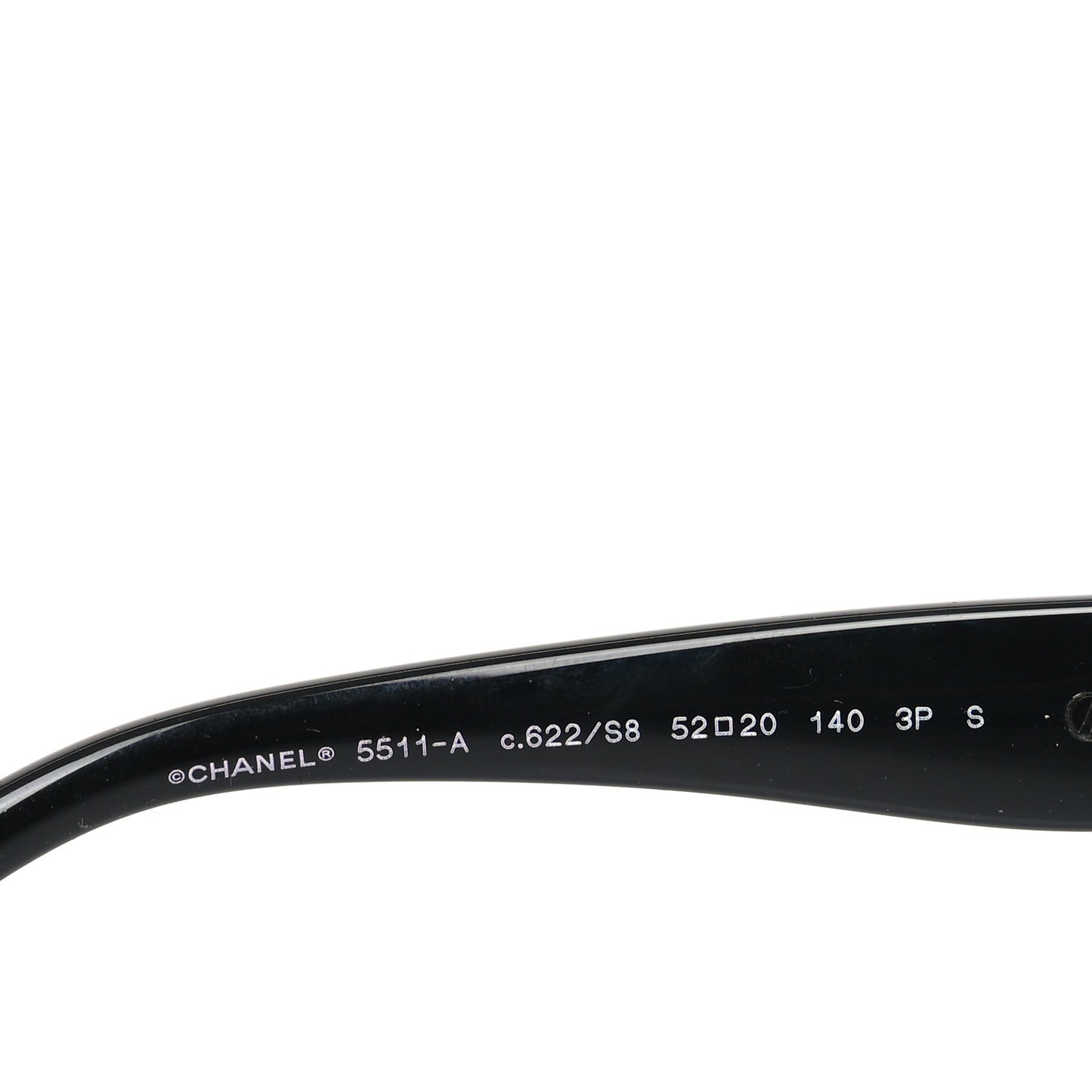 Acetate Chain Sunglasses 5511-A Black