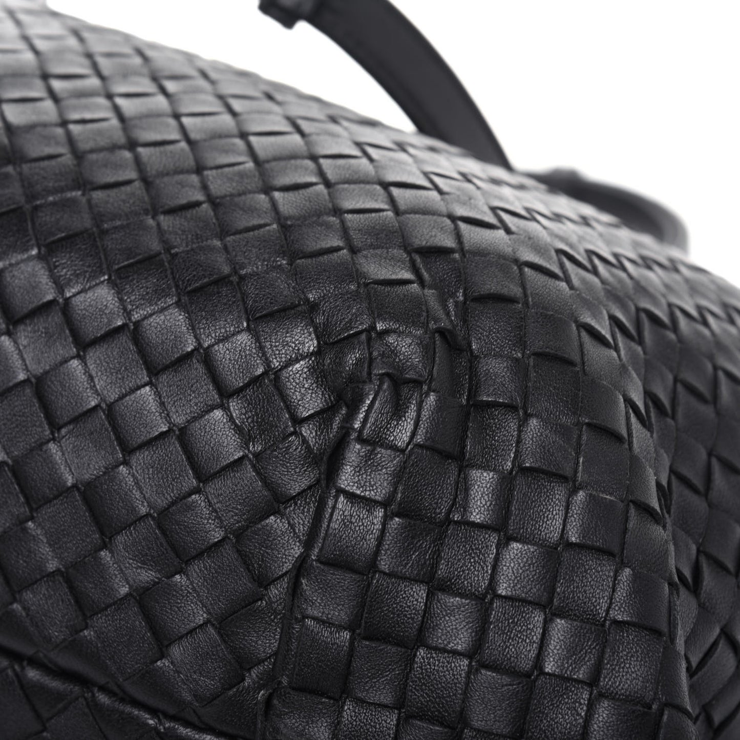 Nappa Intrecciato Large Capri Tote Black