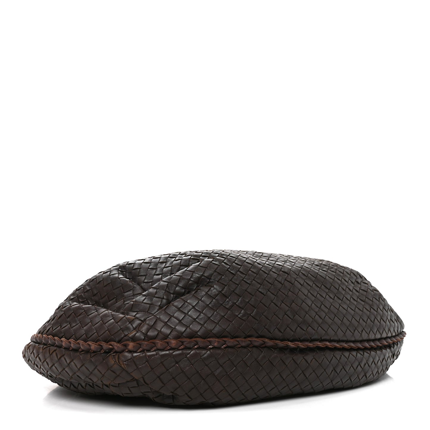 Nappa Intrecciato Large Belly Veneta Hobo Ebano