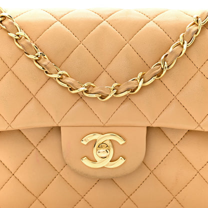 Chanel Lambskin Quilted Small Double Flap Beige 8 of 13