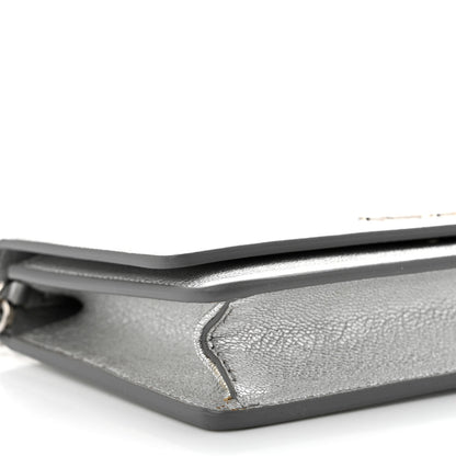 Givenchy Metallic Calfskin Pandora Chain Wallet Silver 10 of 13