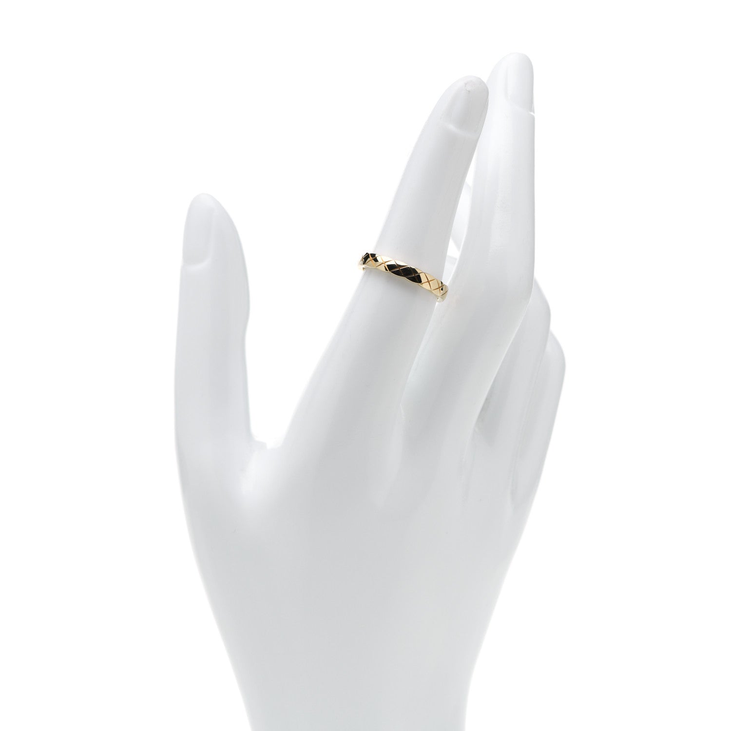 Chanel 18K Yellow Gold Mini Coco Crush Ring 53 6.25 2 of 6