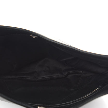 Gucci Denim Monogram Half Moon Hobo Black 4 of 12