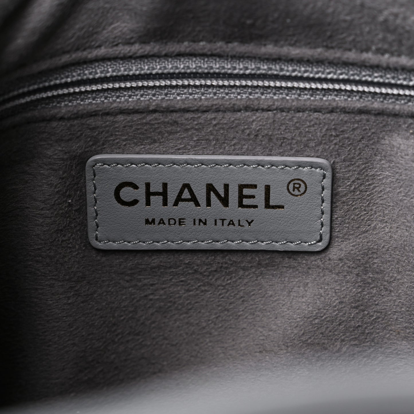 Caviar Deauville Drawstring Bucket Bag Grey