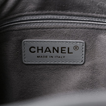 Chanel Caviar Deauville Drawstring Bucket Bag Grey 6 of 11