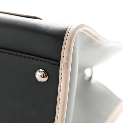 Fendi Vitello Century Opaco F is Fendi Bi-Color Regular Runaway Satchel Blue Notte Balena Multicolor 12 of 13