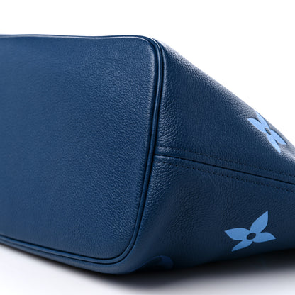 Louis Vuitton Empreinte Monogram Giant Neverfull MM Degrade Bleu 10 of 10