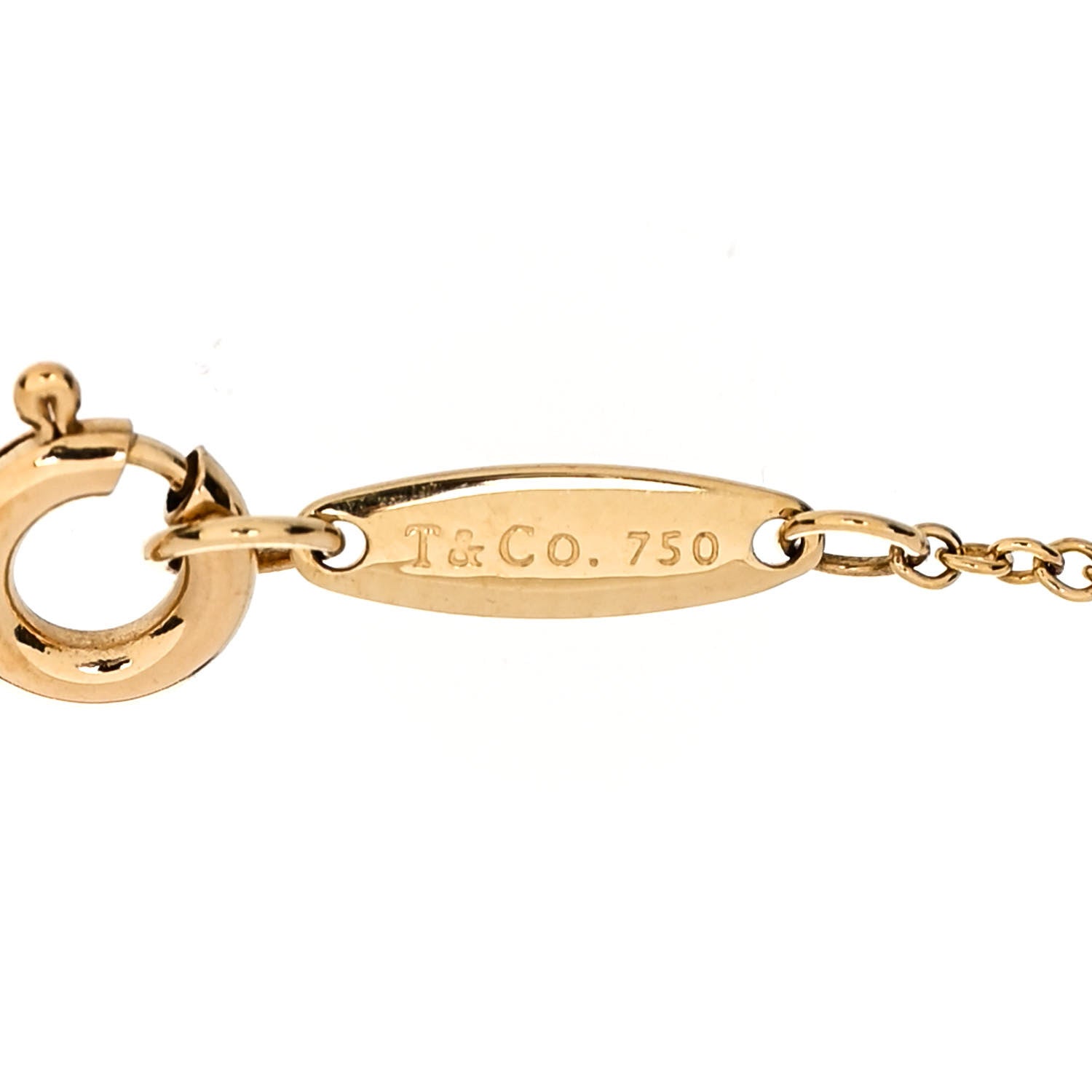 Tiffany 18K Yellow Gold Diamond .08ct Elsa Peretti Diamonds by the Yard Bracelet 3 of 4