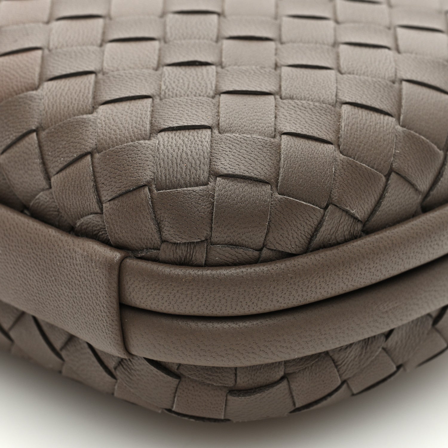 Bottega Veneta Nappa Intrecciato Chain Knot Clutch New Steel 9 of 10