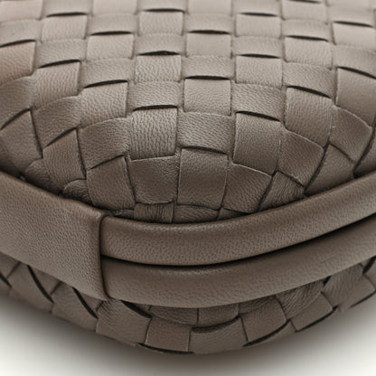 Bottega Veneta Nappa Intrecciato Chain Knot Clutch New Steel 9 of 10