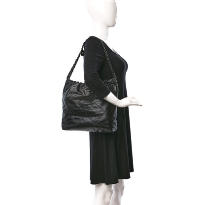 Chanel Shiny Calfskin Quilted Small Chanel 22 So Black 2 of 9