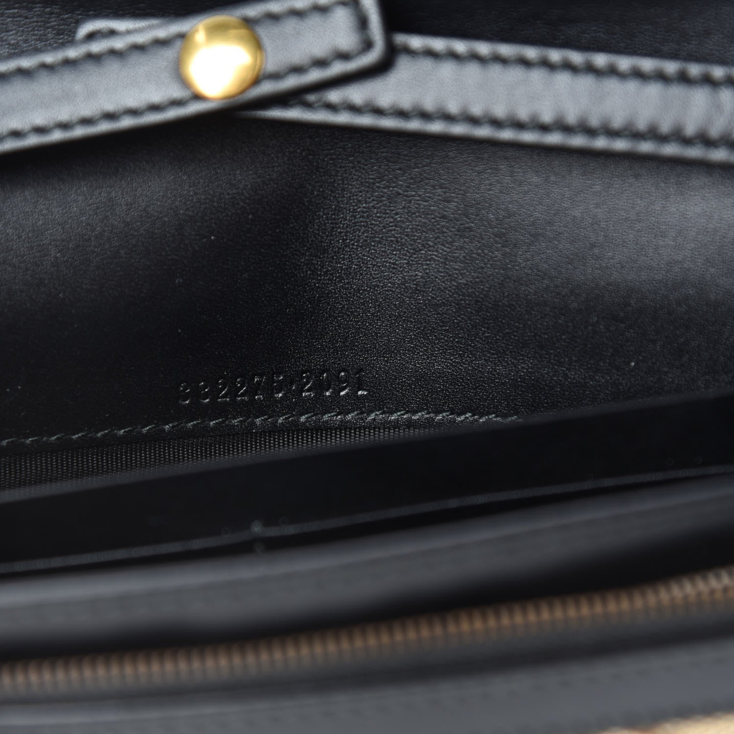 Gucci Monogram Lady Web Convertible Wallet Black 9 of 11