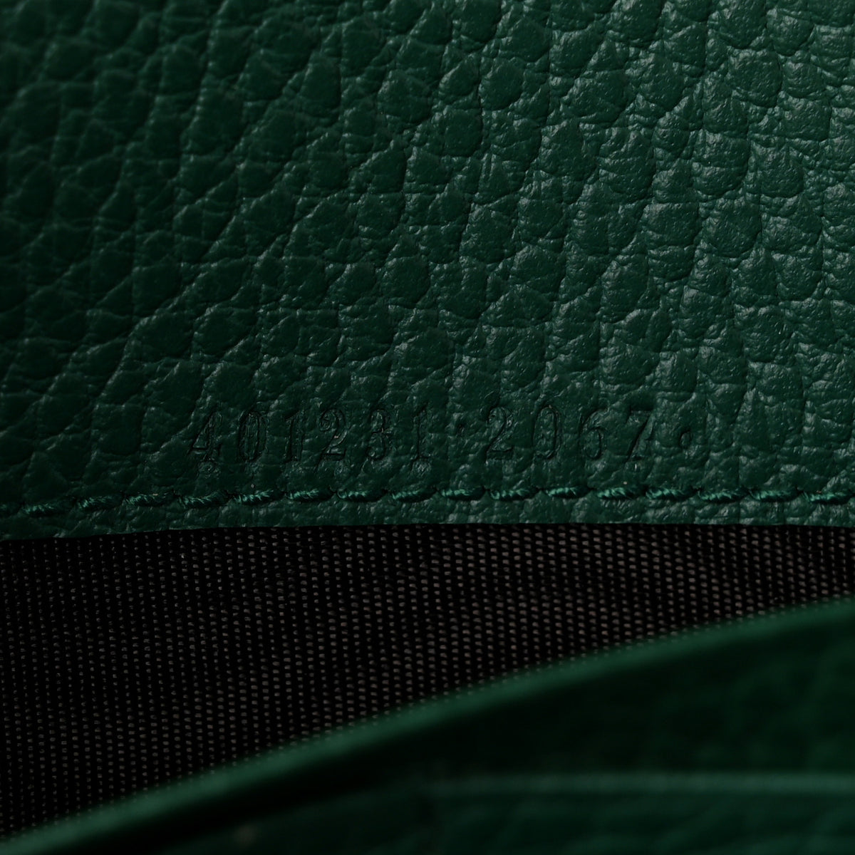 Gucci Calfskin Mini Dionysus Chain Wallet Emerald 7 of 10