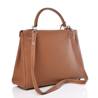 Hermes Togo Kelly Retourne 32 Gold 3 of 38