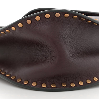 Chloe Calfskin Braided Small Hudson Shoulder Bag Sienna Red 9 of 10