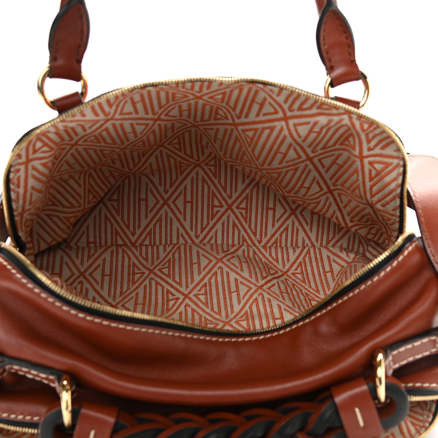 Chloe Calfskin Medium Daria Sepia Brown 4 of 10