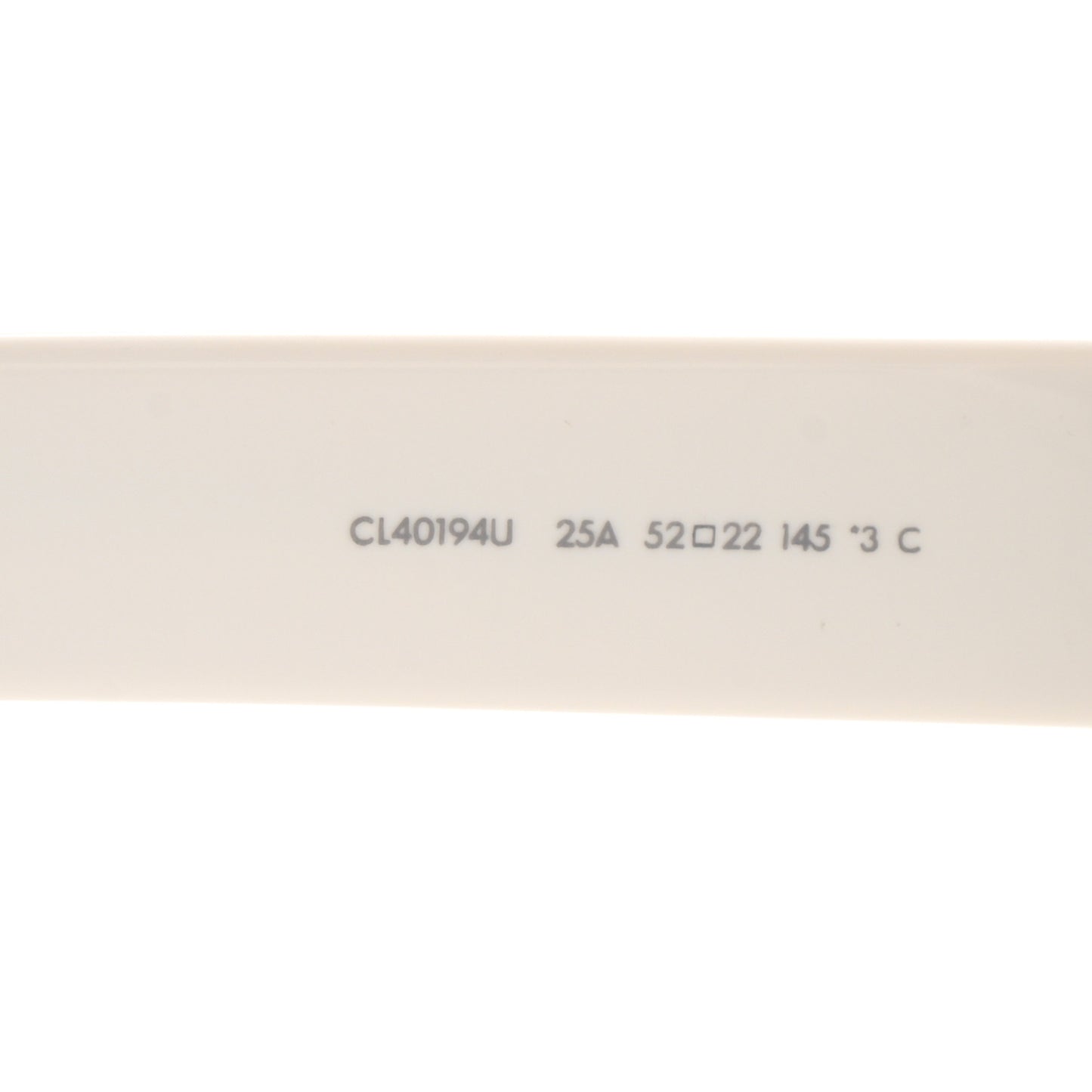 Acetate Triomphe 01 Sunglasses CL 40194U White