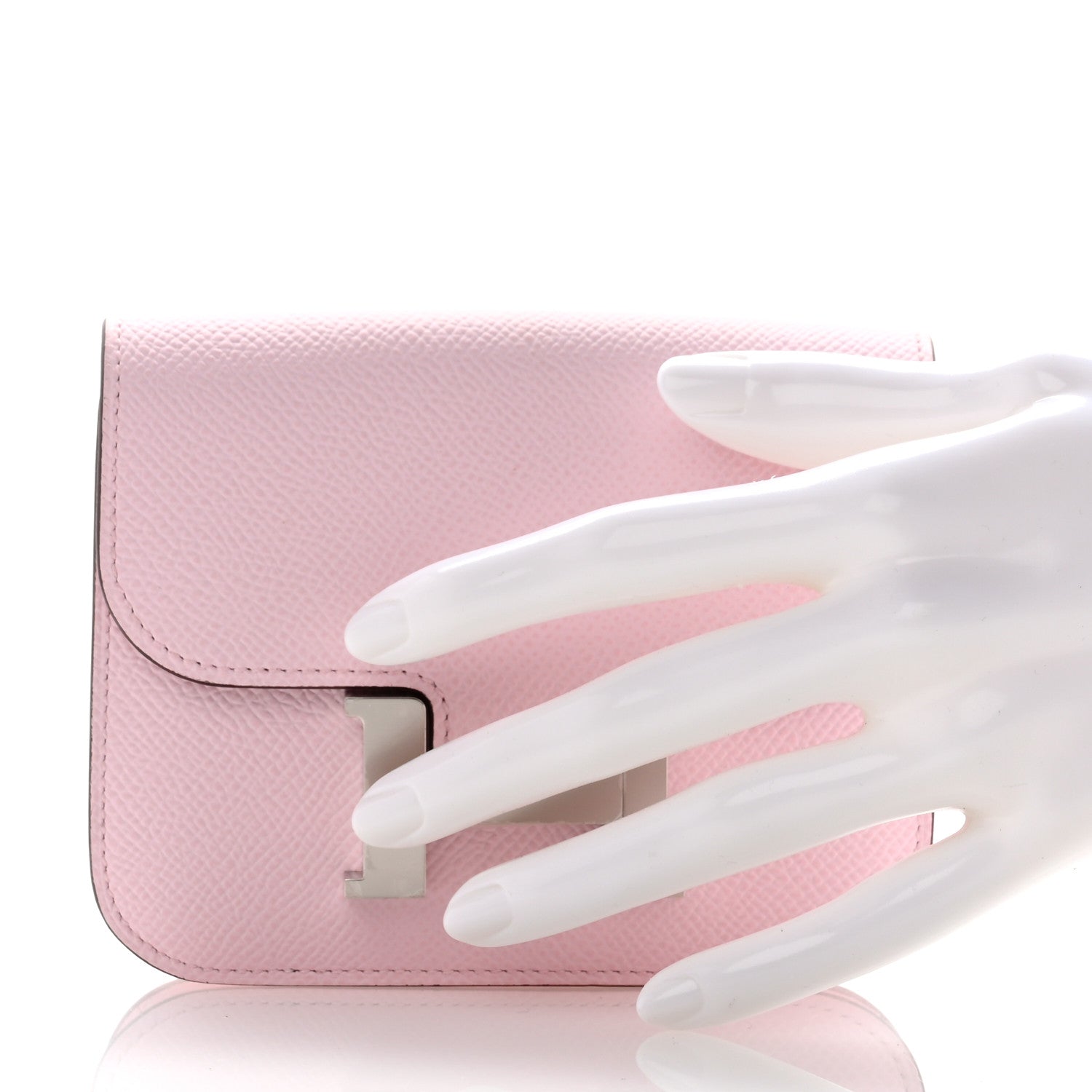 Hermes Epsom Constance Slim Wallet Mauve Sylvestre 2 of 10