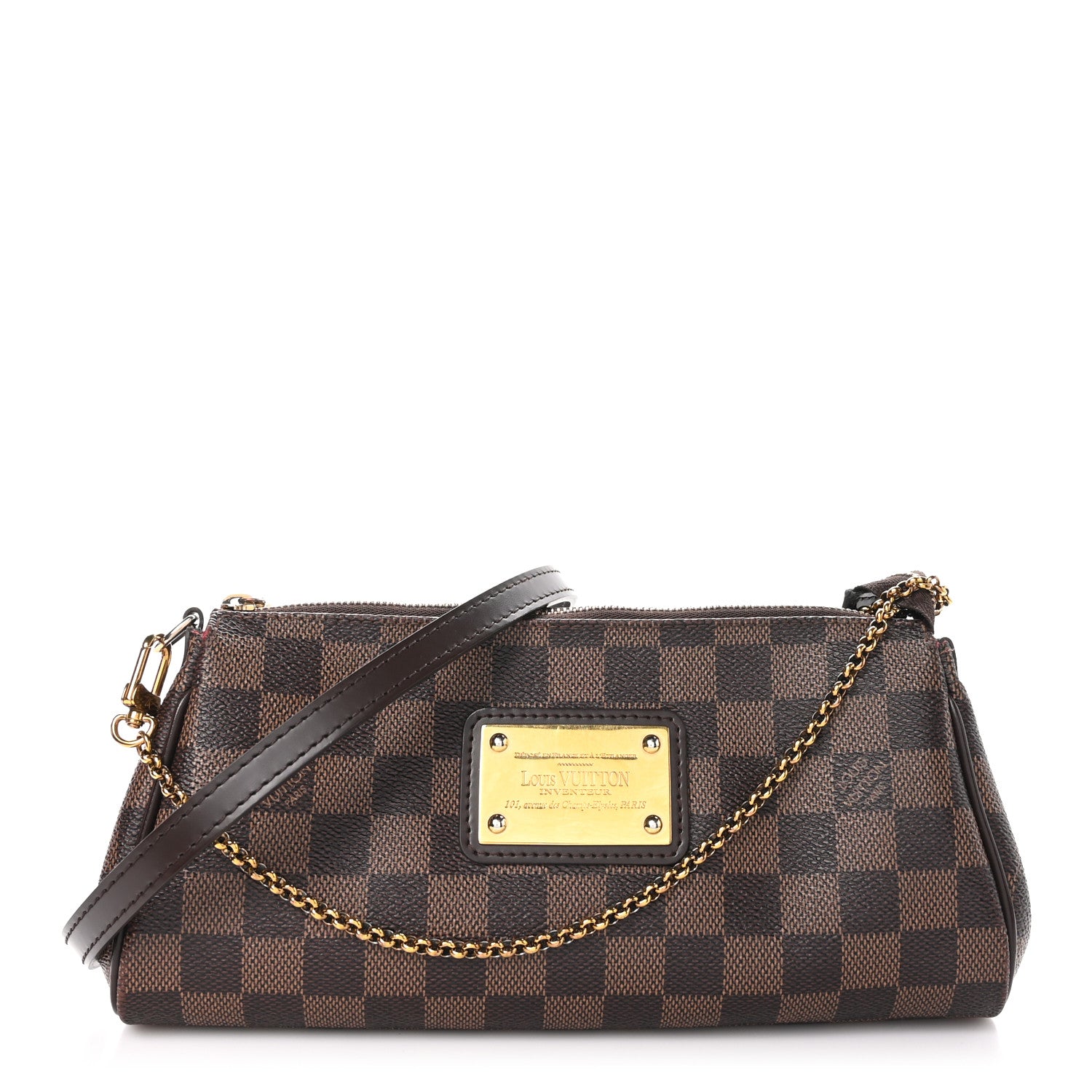 Louis Vuitton Damier Ebene Eva Clutch 1 of 10