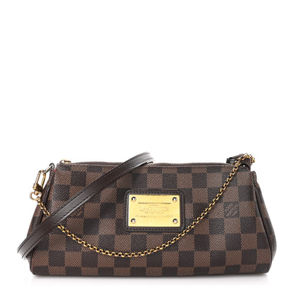 Louis Vuitton Damier Ebene Eva Clutch 1 of 10