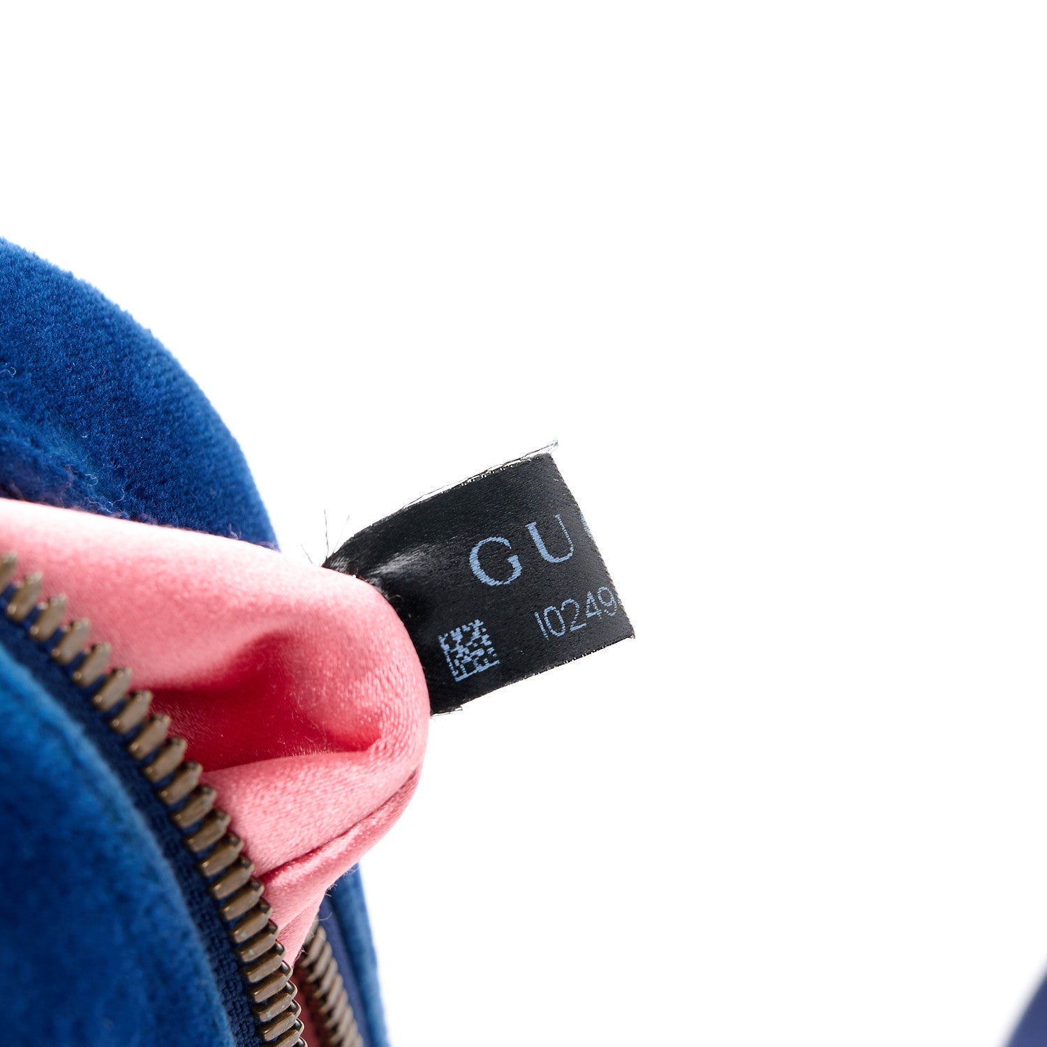 Gucci Velvet Matelasse Small GG Marmont Chain Shoulder Bag Cobalt 8 of 12