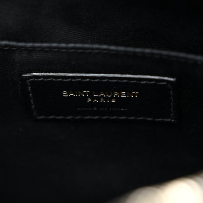 Saint Laurent Calfskin Matelasse Monogram Lou Camera Bag Black 6 of 9