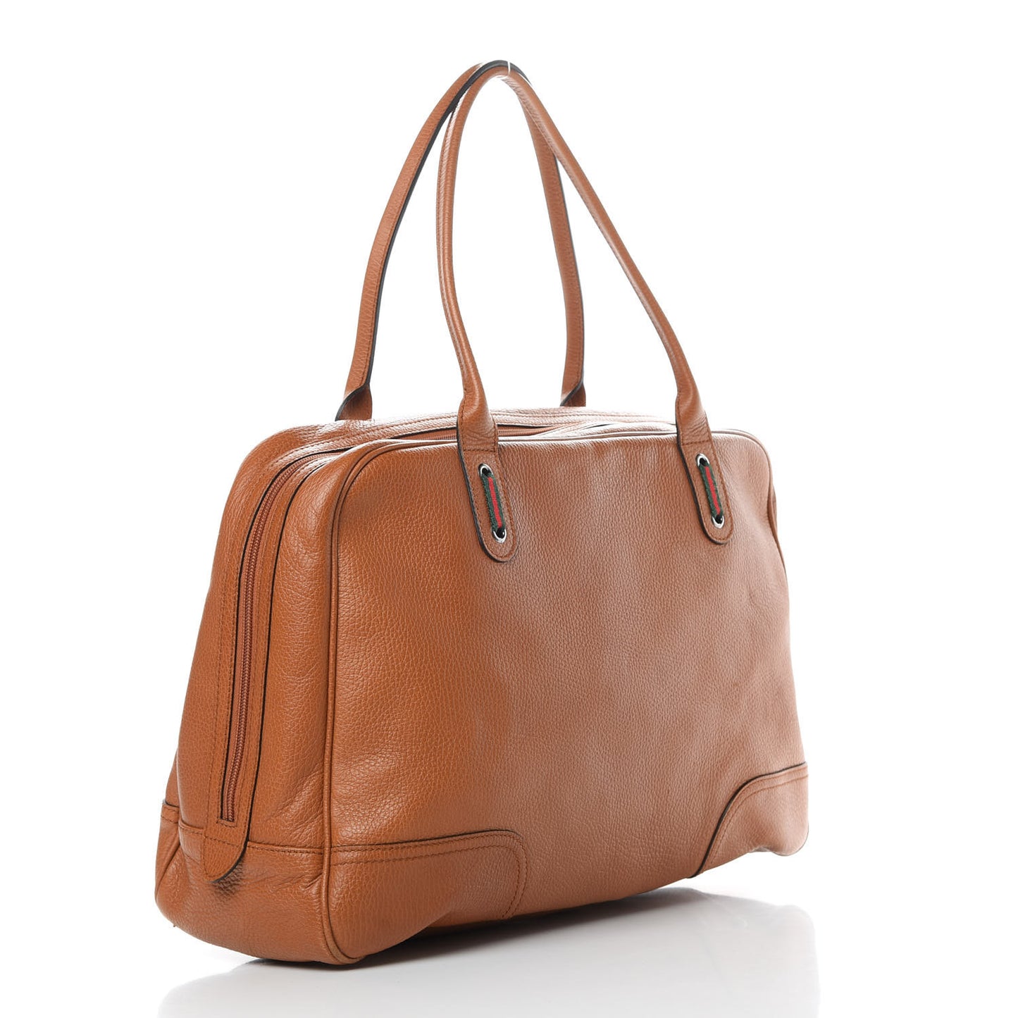 Grained Calfskin Large Princy Duffle Bag Light Brown