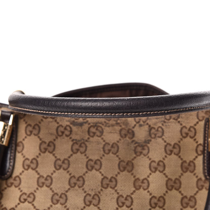 Gucci Monogram Web Tote Brown 16 of 27