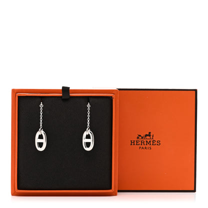 Hermes Sterling Silver Farandole Drop Earrings 5 of 5