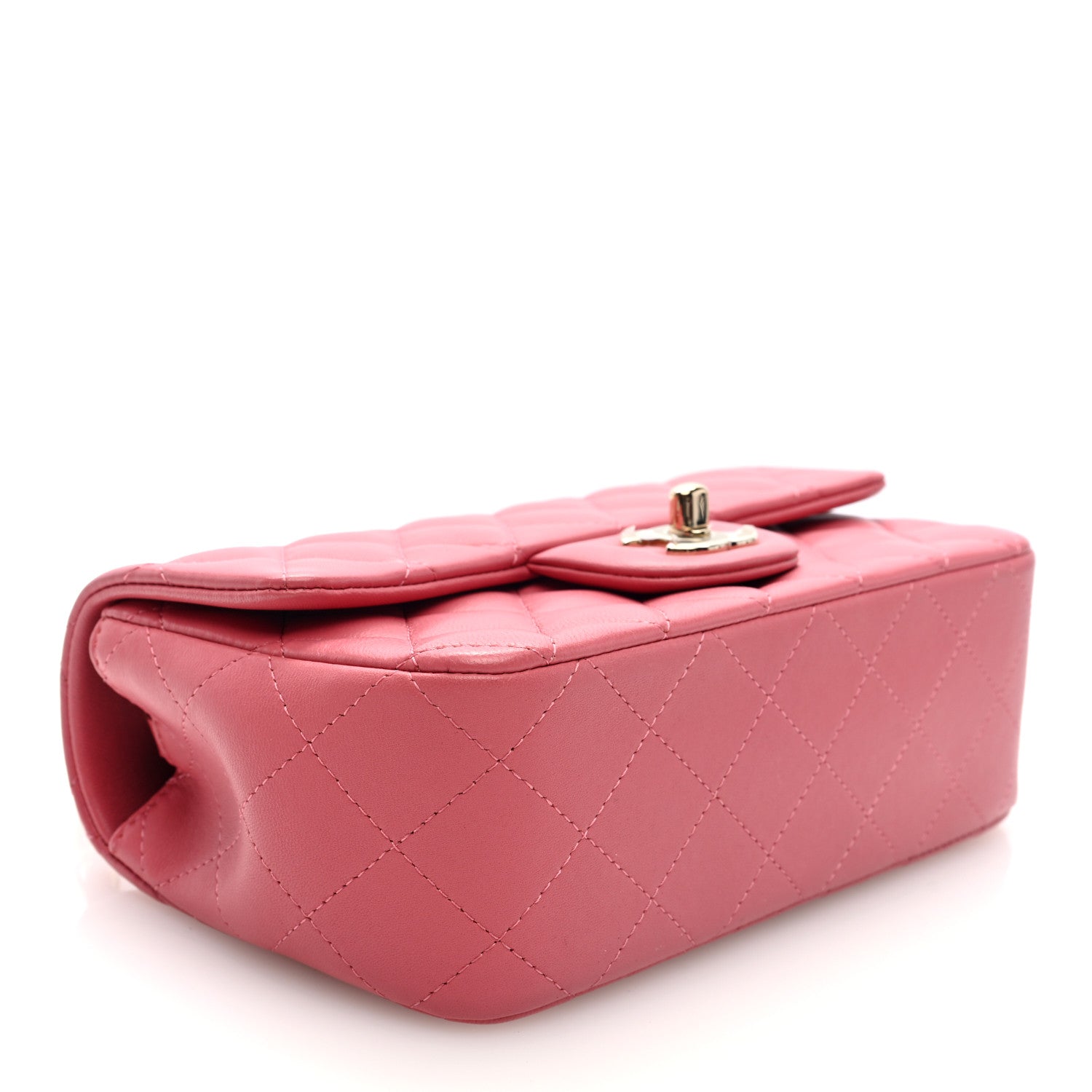 Chanel Lambskin Quilted Valentine Charms Mini Rectangular Flap Pink 4 of 10