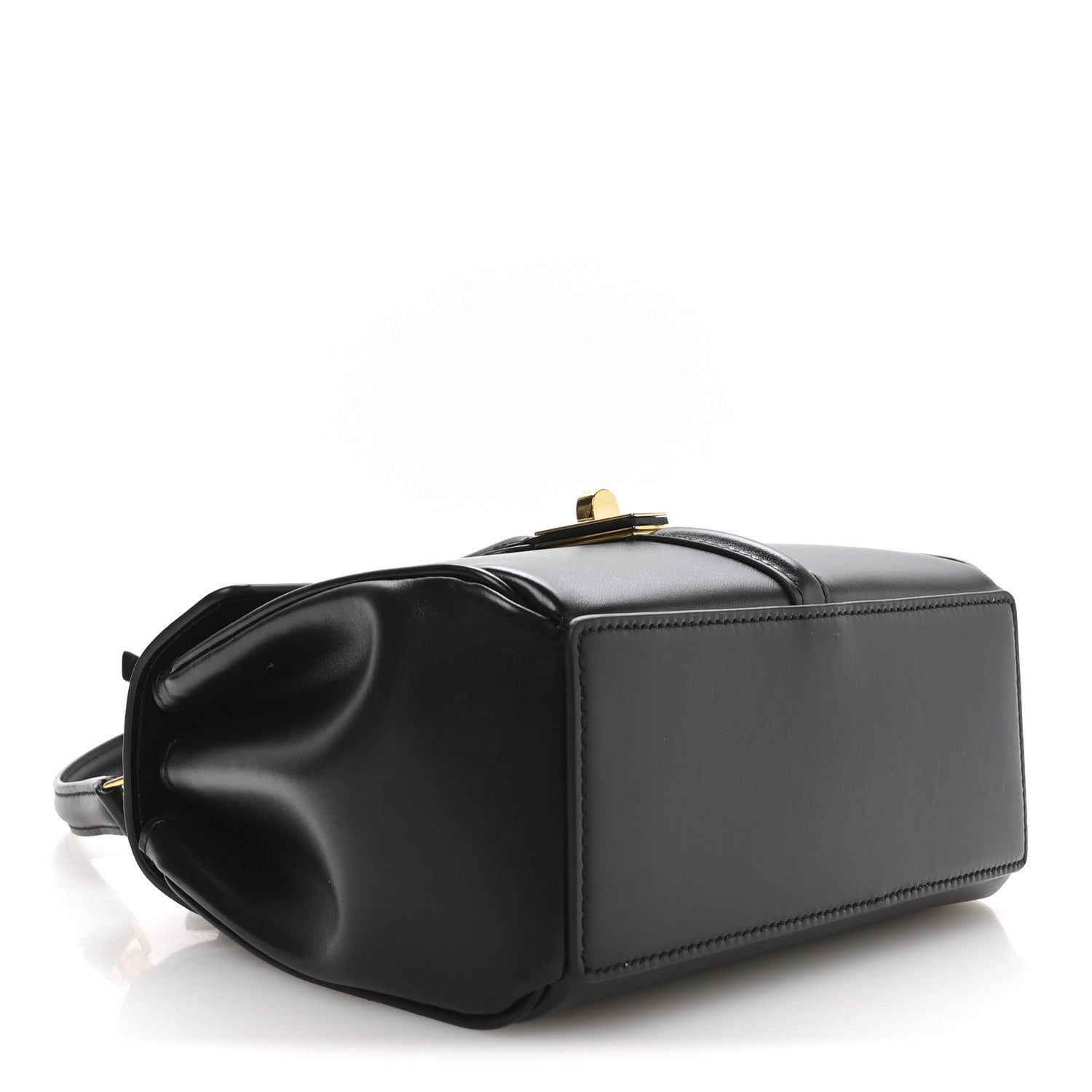 Celine Satinated Calfskin Mini 16 Top Handle Bag Black 4 of 11