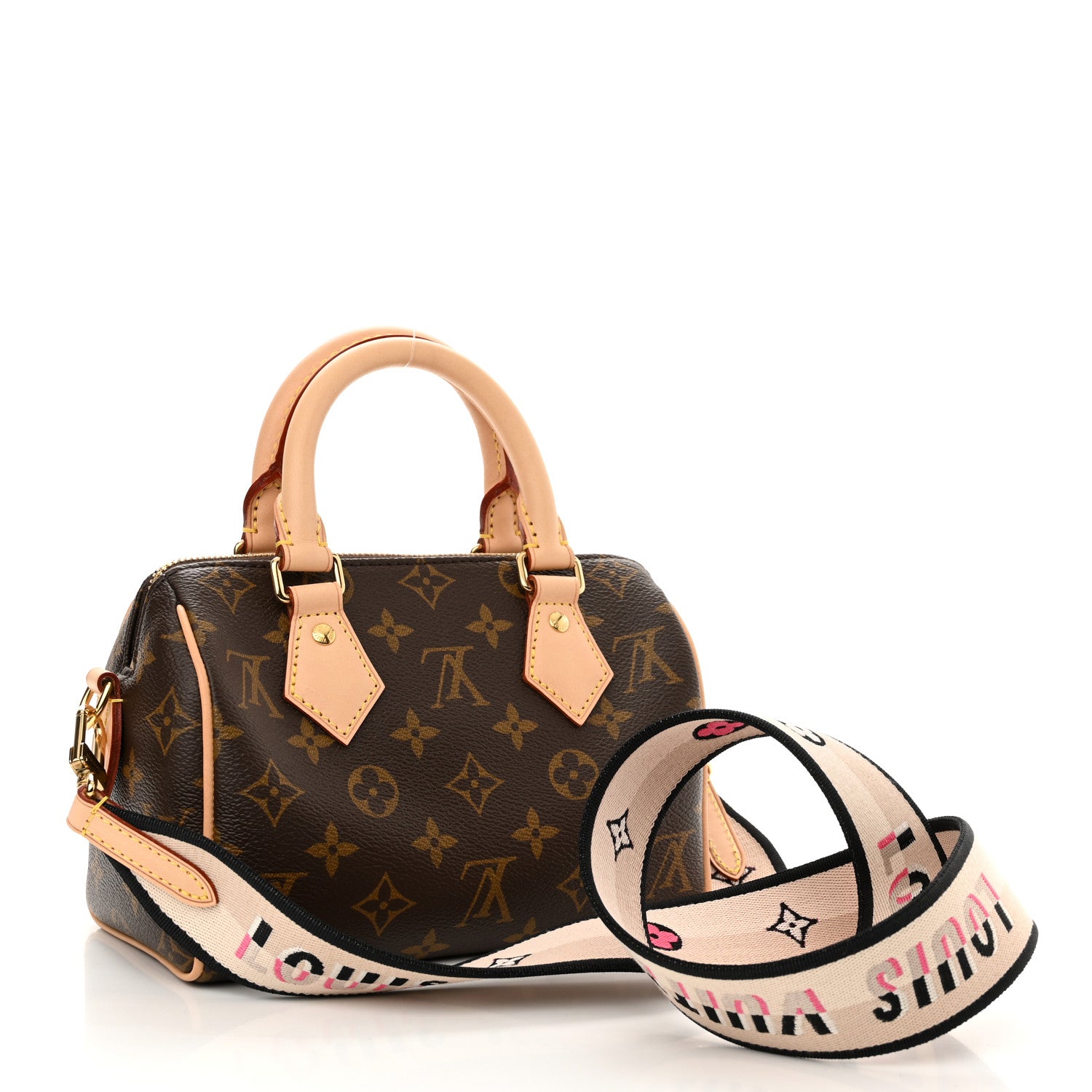 Louis Vuitton Monogram Speedy Bandouliere 20 Black 3 of 9