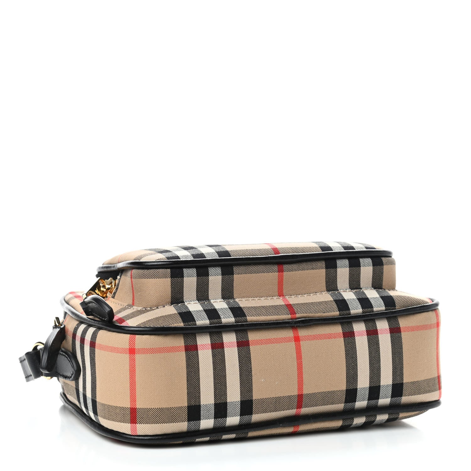 Burberry Calfskin Vintage Check Camera Bag Archive Beige 3 of 4