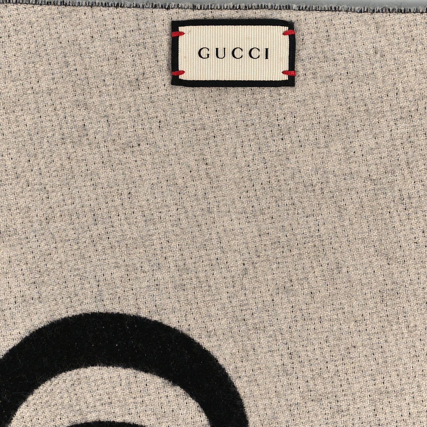 Wool Kingsnake Scarf Black White