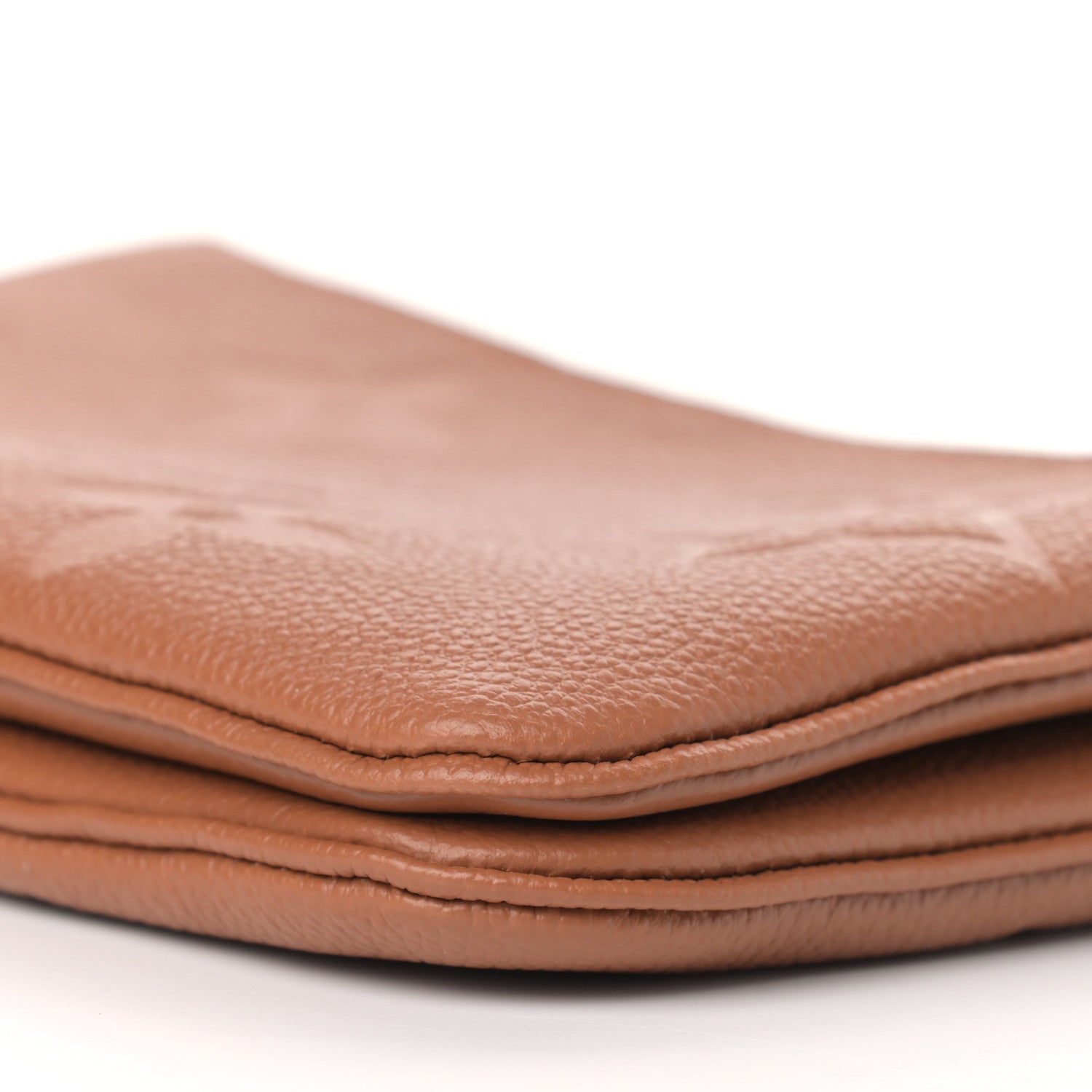 Louis Vuitton Empreinte Monogram Giant Double Zip Pochette Caramel 6 of 10