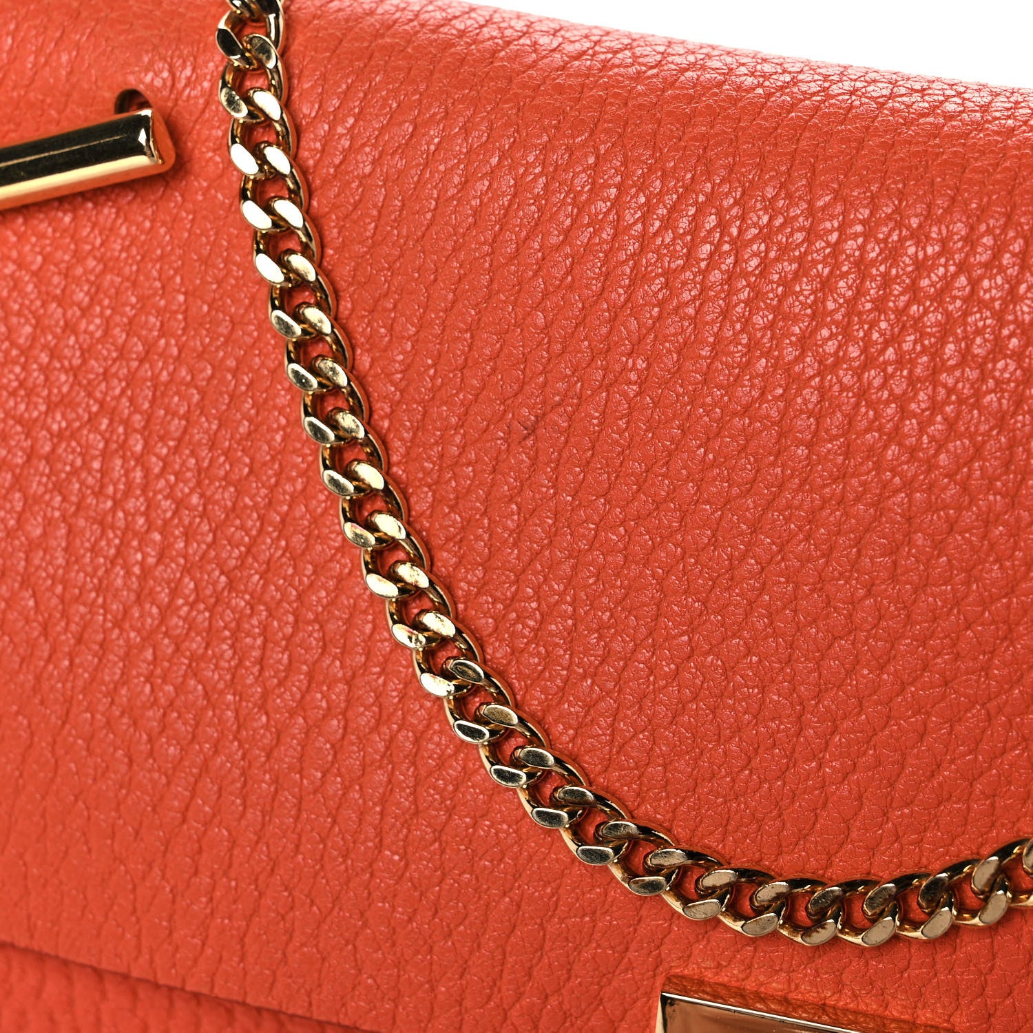 Chloe Grained Lambskin Mini Drew Shoulder Bag Foxy Orange 11 of 12