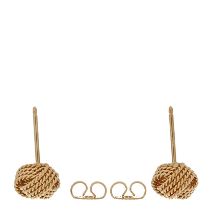 Tiffany 18K Yellow Gold Twist Knot Earrings 3 of 5
