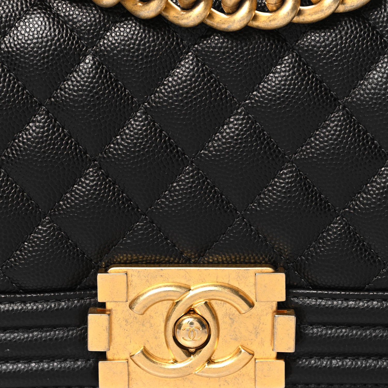 Chanel Caviar Quilted Small Boy Flap Black 8 of 10