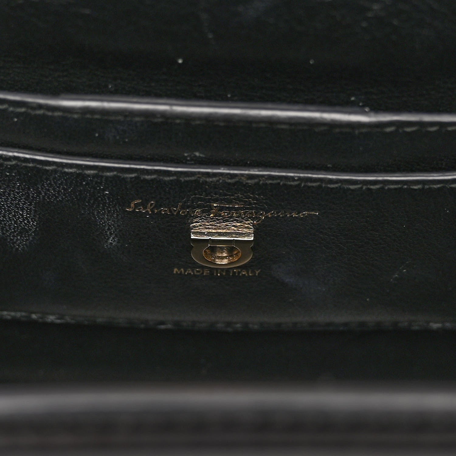Salvatore Ferragamo Smooth Calfskin Small Boxyz Black 6 of 11