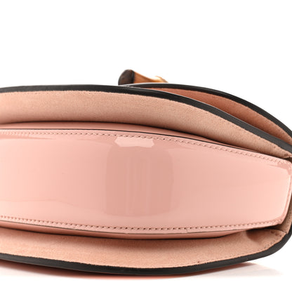 Gucci Patent Crystal Mini Bamboo 1947 Top Handle Chain Bag Powder Pink 10 of 13