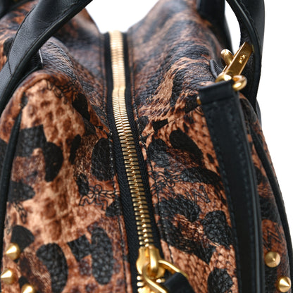 MCM Leopard Print Studded Mini Keana Boston 15 of 18
