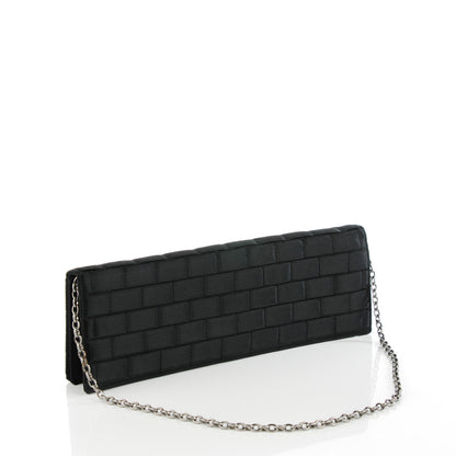 Chanel Satin Ribbon Evening Clutch Black 3 of 8