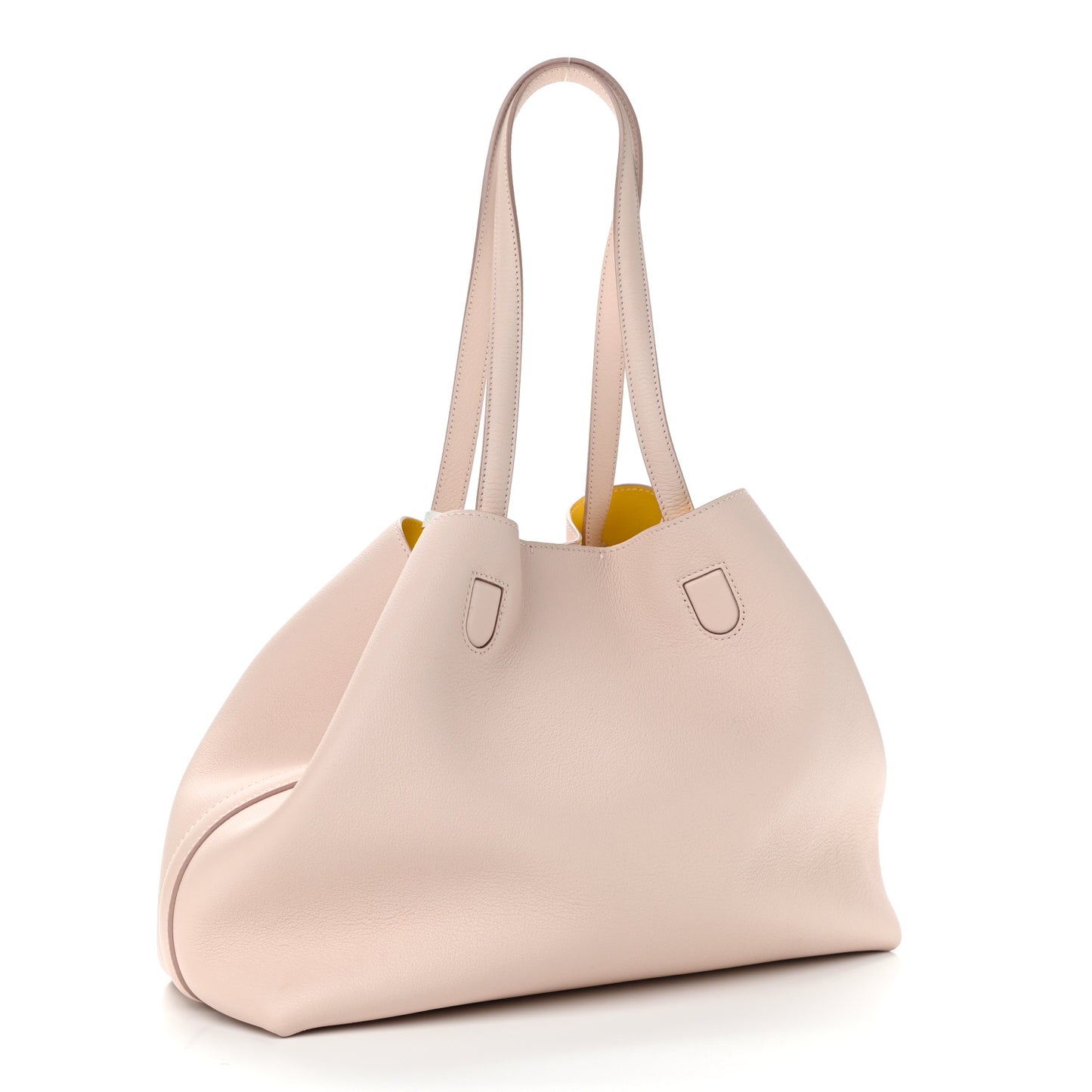 Grained Calfskin Medium Blossom Tote Pink