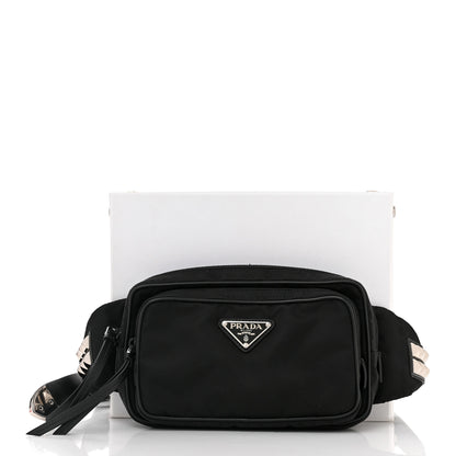 Prada Tessuto Nylon Saffiano Belt Bag Black 12 of 12