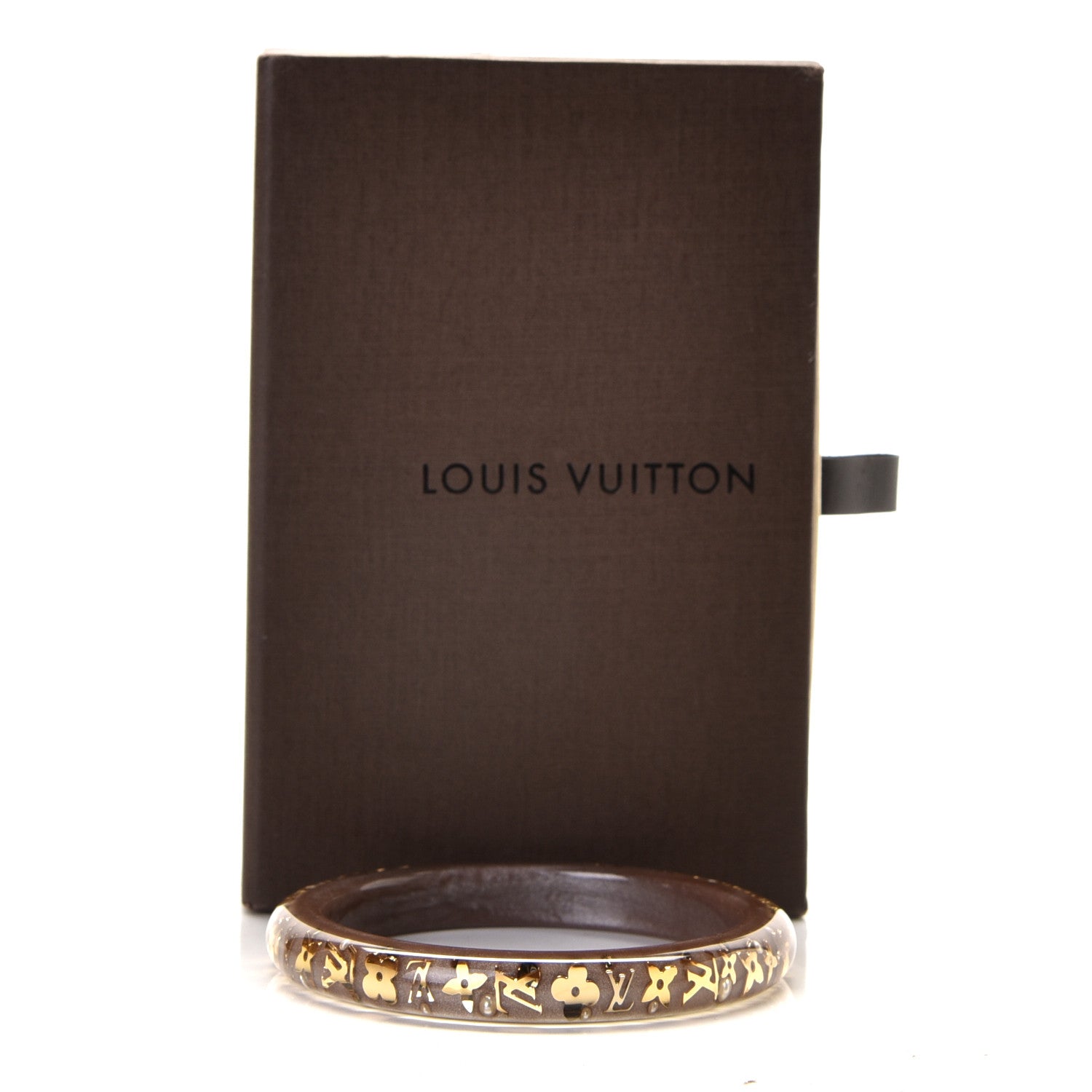 Louis Vuitton Resin Swarovski Medium Inclusion Bracelet PM Marron 4 of 4