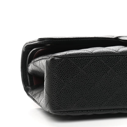 Chanel Caviar Quilted Medium Double Flap Black 8 of 9